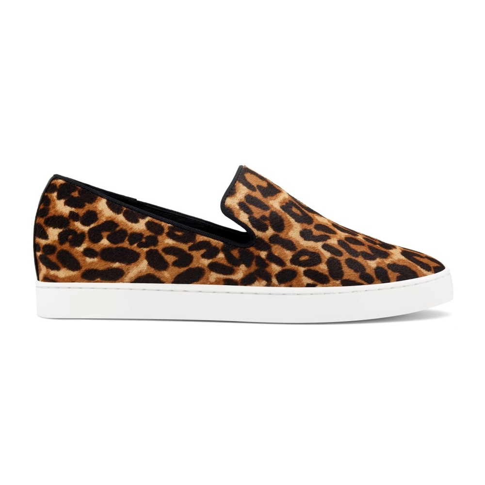 Birdies The Swift Leopard Calf Print Slip On Sneakers